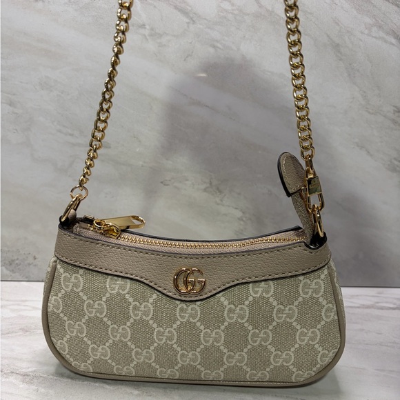 Ophidia mini bag in beige